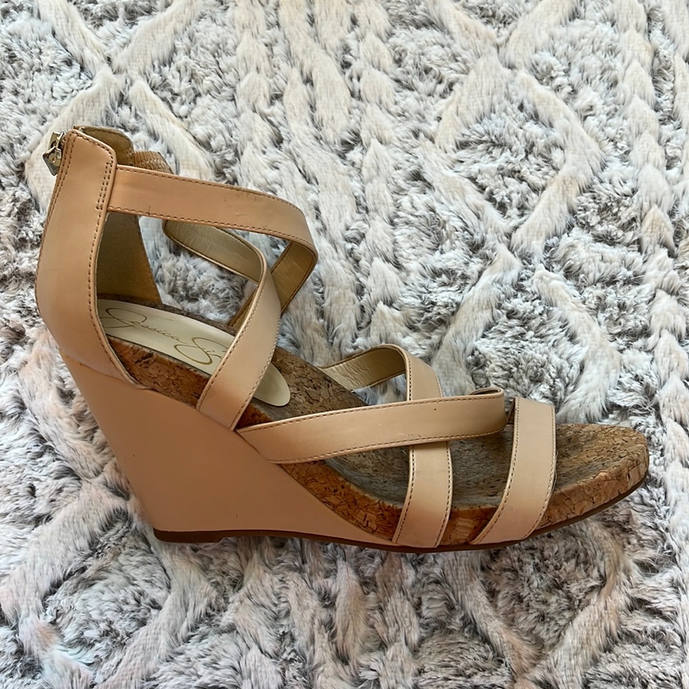 Jessica Simpson cork wedges